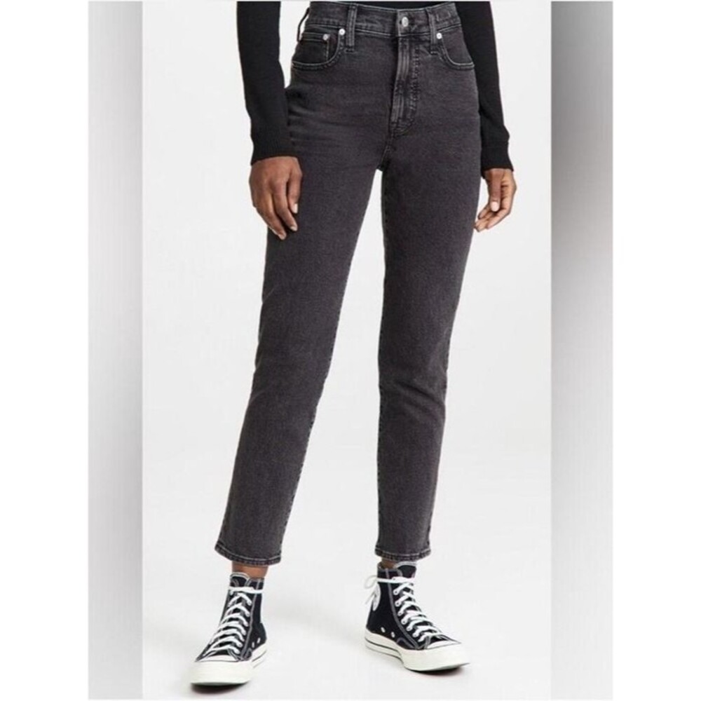 Madewell The Curvy Perfect Vintage Jean High Rise Charcoal Black Size 27